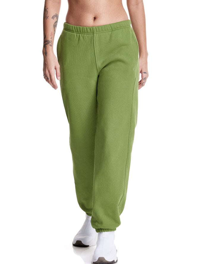 Champion Reverse Weave Boyfriend Green Sweatpants Womens - South Africa IEQHFS758